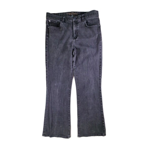 Lauren Ralph Lauren Women's Sz 12 Classic Bootcut Black Denim Jeans - Picture 1 of 9